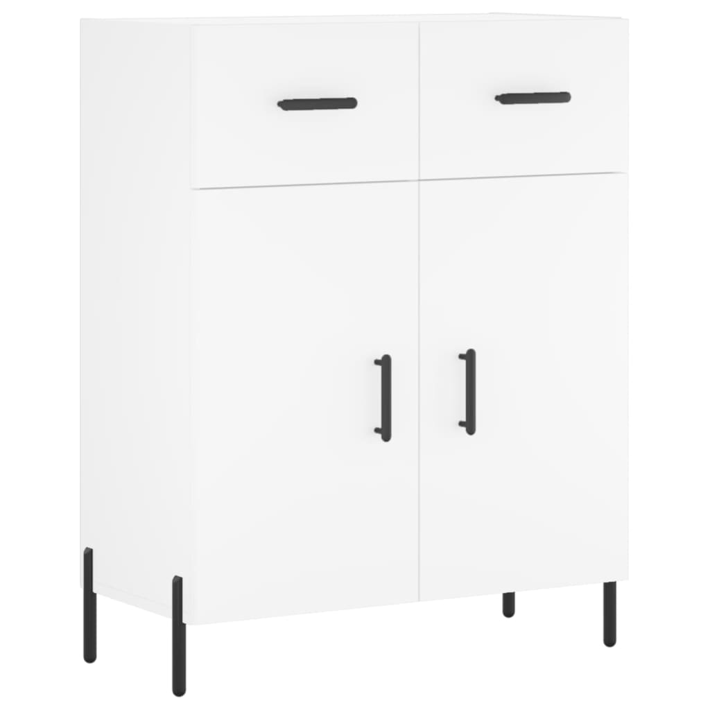 Credenza Bianca 69,5x34x90 cm in Legno Multistrato - homemem39