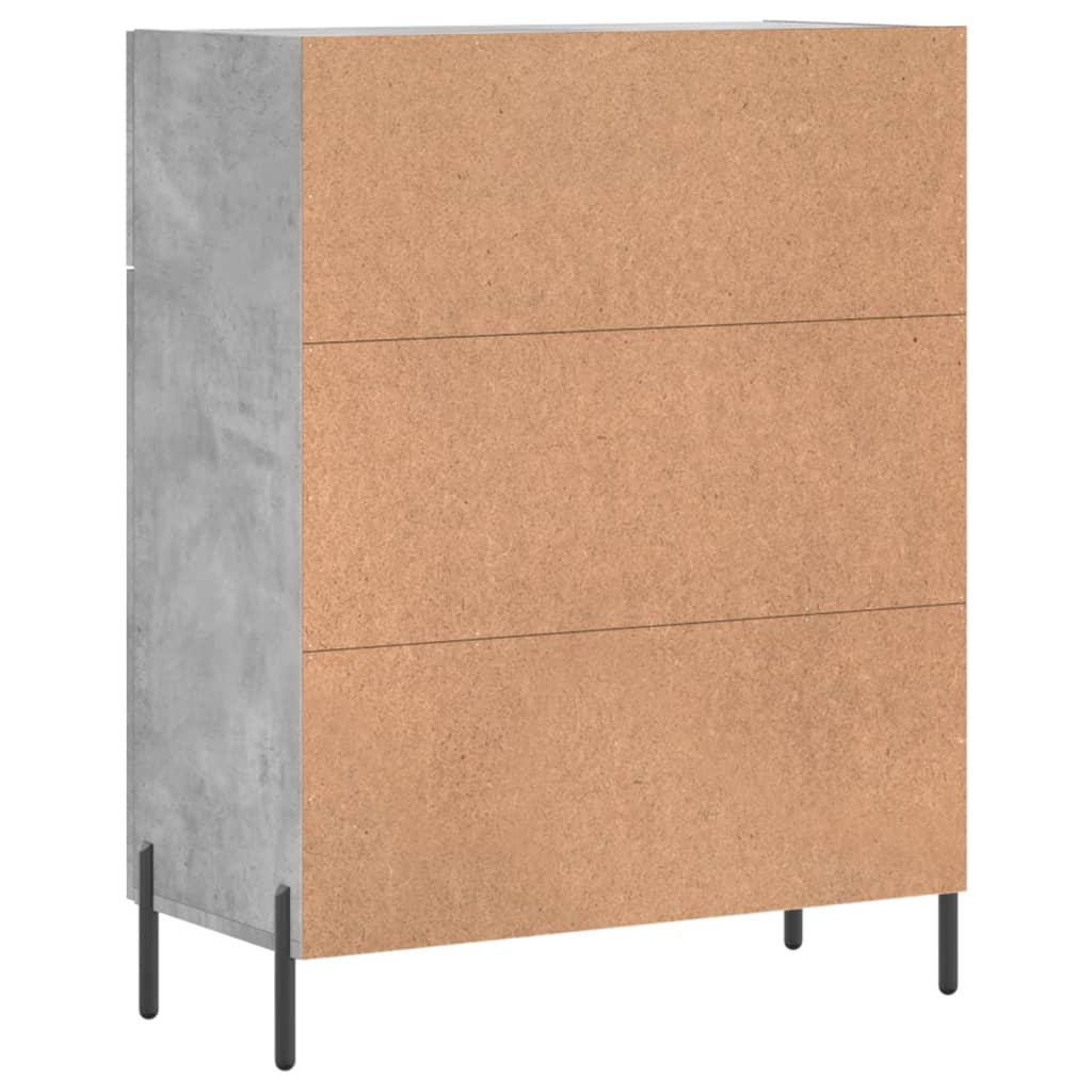 Credenza Grigio Cemento 69,5x34x90 cm in Legno Multistrato - homemem39