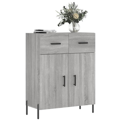 Credenza Grigio Sonoma 69,5x34x90 cm in Legno Multistrato - homemem39