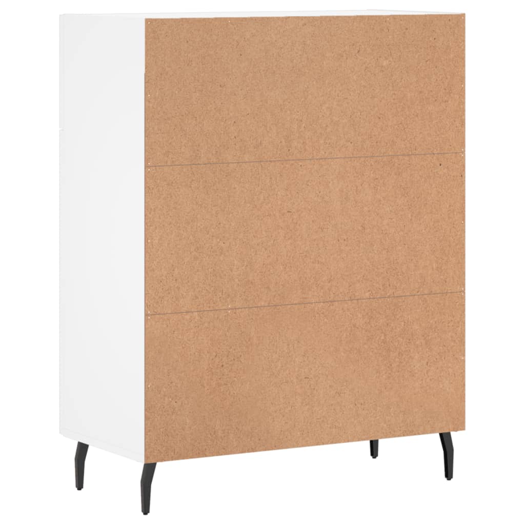 Credenza Bianca 69,5x34x90 cm in Legno Multistrato - homemem39