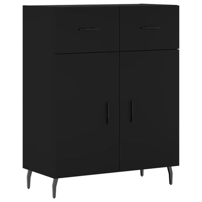 Credenza Nera 69,5x34x90 cm in Legno Multistrato - homemem39