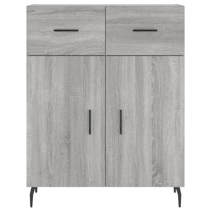 Credenza Grigio Sonoma 69,5x34x90 cm in Legno Multistrato - homemem39