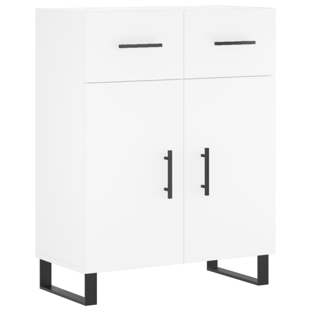 Credenza Bianca 69,5x34x90 cm in Legno Multistrato - homemem39