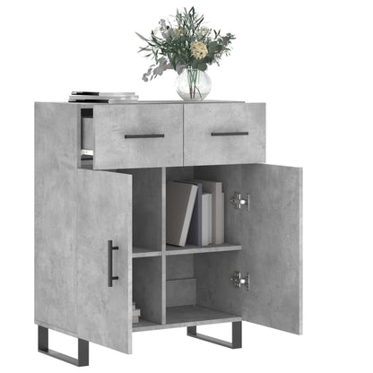 Credenza Grigio Cemento 69,5x34x90 cm in Legno Multistrato - homemem39