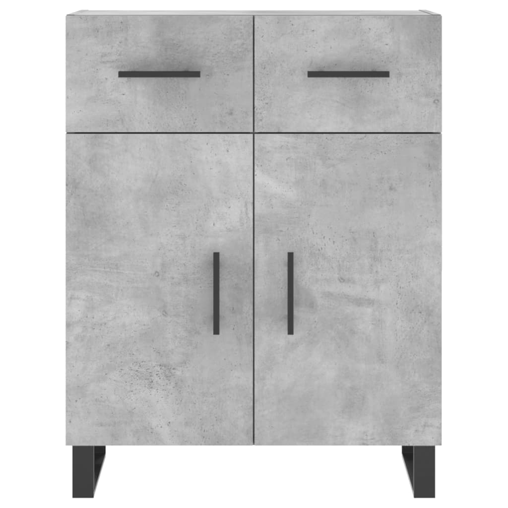 Credenza Grigio Cemento 69,5x34x90 cm in Legno Multistrato - homemem39