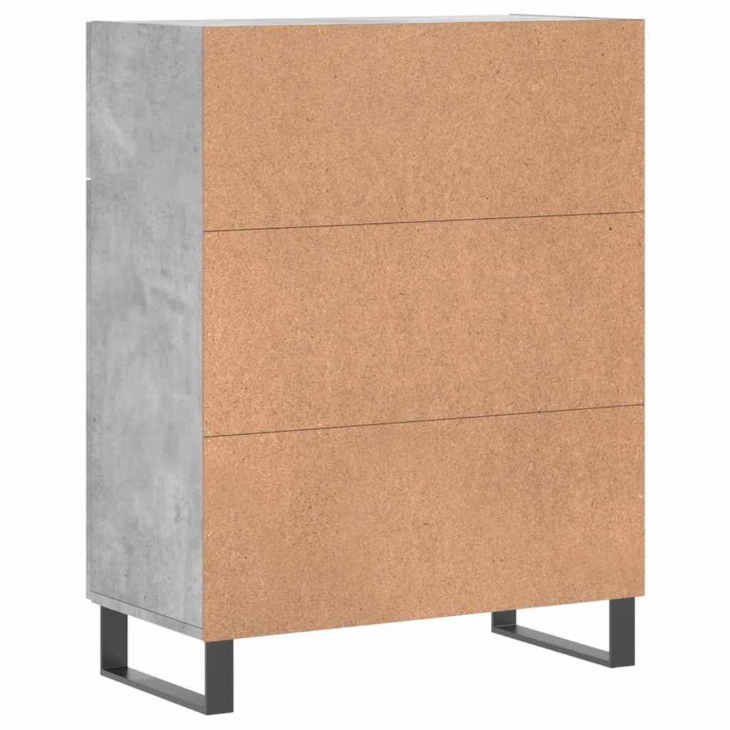 Credenza Grigio Cemento 69,5x34x90 cm in Legno Multistrato - homemem39