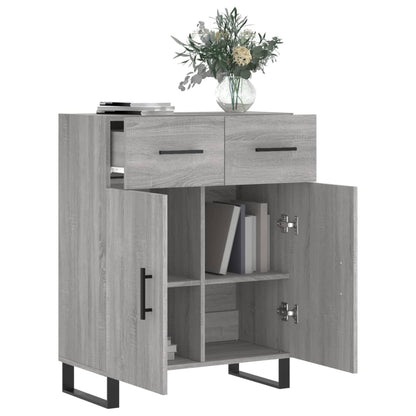 Credenza Grigio Sonoma 69,5x34x90 cm in Legno Multistrato - homemem39