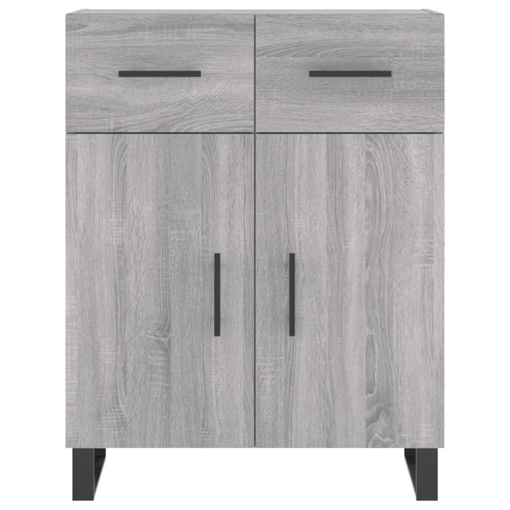 Credenza Grigio Sonoma 69,5x34x90 cm in Legno Multistrato - homemem39