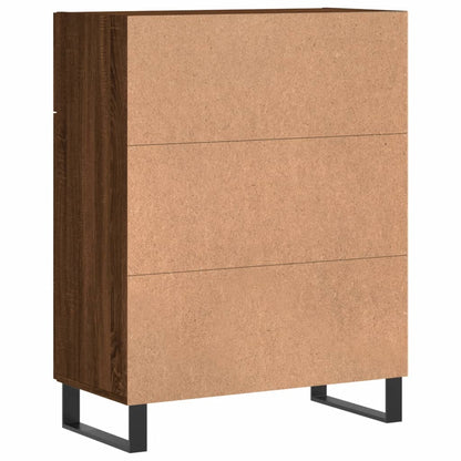 Credenza Rovere Marrone 69,5x34x90 cm in Legno Multistrato - homemem39