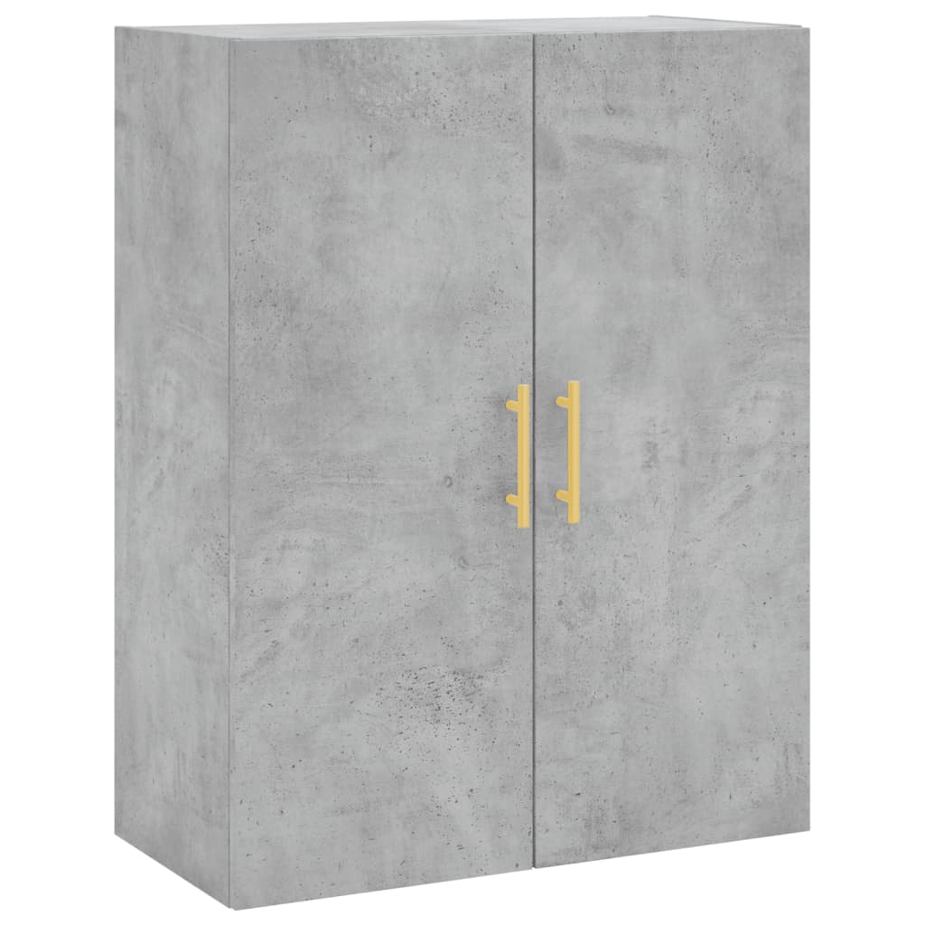 Mobile a Parete Grigio Cemento 69,5x34x90 cm - homemem39