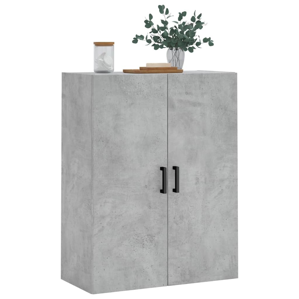 Mobile a Parete Grigio Cemento 69,5x34x90 cm - homemem39