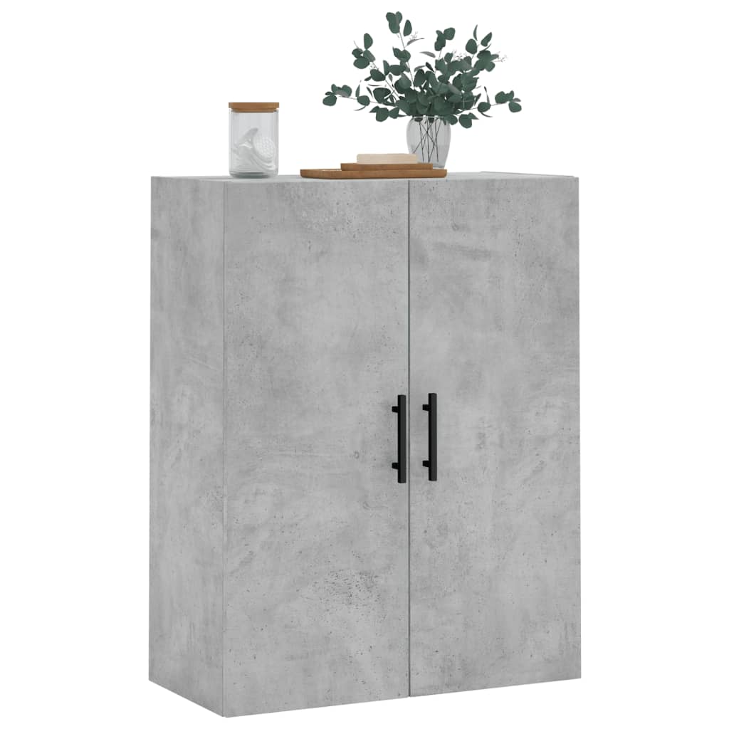 Mobile a Parete Grigio Cemento 69,5x34x90 cm - homemem39