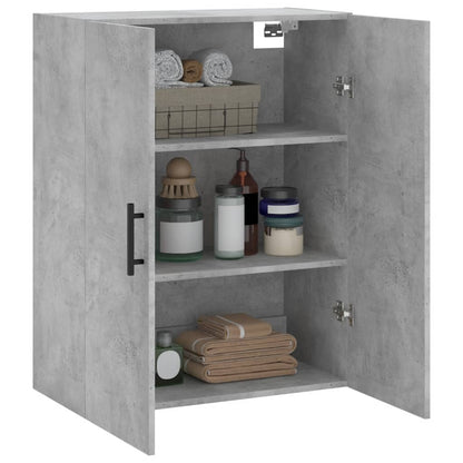 Mobile a Parete Grigio Cemento 69,5x34x90 cm - homemem39