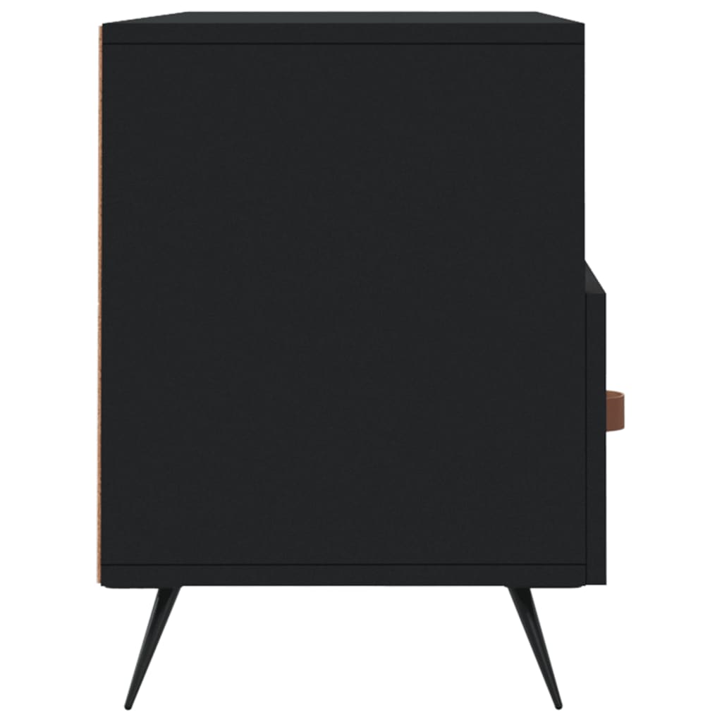 Mobile Porta TV Nero 102x36x50 cm in Legno Multistrato - homemem39