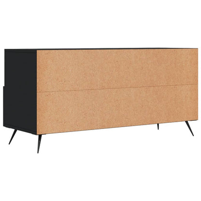 Mobile Porta TV Nero 102x36x50 cm in Legno Multistrato - homemem39