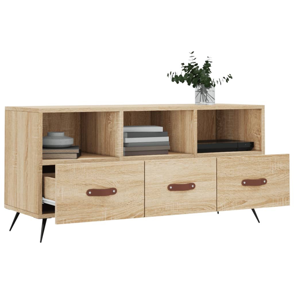 Mobile Porta TV Rovere Sonoma 102x36x50 cm in Legno Multistrato - homemem39