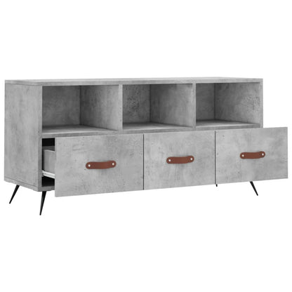 Mobile Porta TV Grigio Cemento 102x36x50 cm Legno Multistrato - homemem39