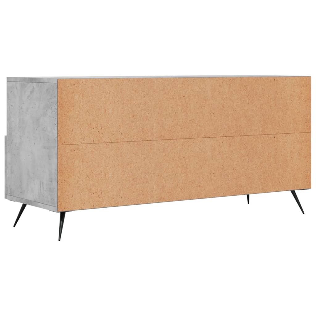 Mobile Porta TV Grigio Cemento 102x36x50 cm Legno Multistrato - homemem39