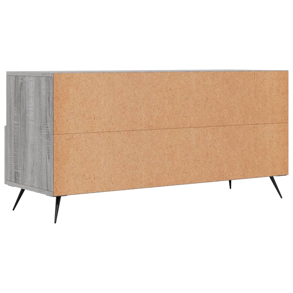 Mobile TV Grigio Sonoma 102x36x50 cm in Legno Multistrato - homemem39