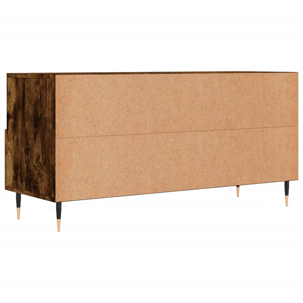 Mobile Porta TV Rovere Fumo 102x36x50 cm in Legno Multistrato - homemem39