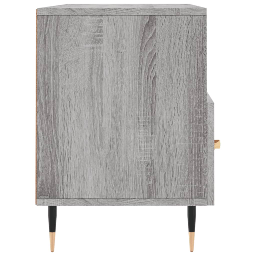 Mobile TV Grigio Sonoma 102x36x50 cm in Legno Multistrato - homemem39