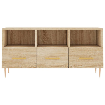 Mobile Porta TV Rovere Sonoma 102x36x50 cm in Legno Multistrato - homemem39