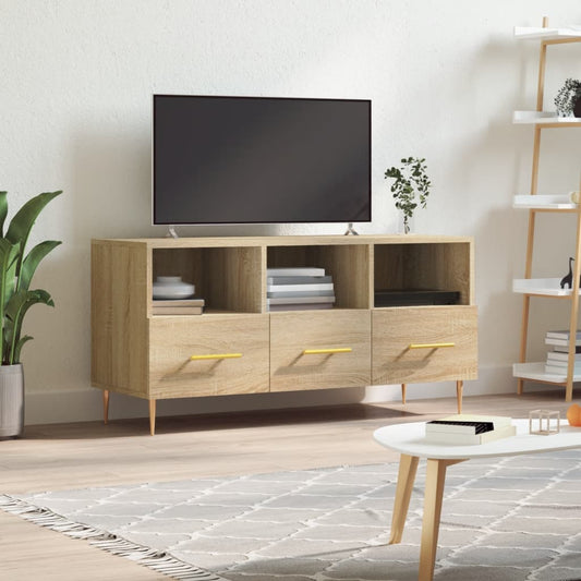 Mobile Porta TV Rovere Sonoma 102x36x50 cm in Legno Multistrato - homemem39