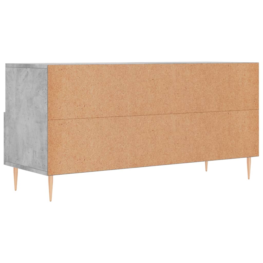 Mobile Porta TV Grigio Cemento 102x36x50 cm Legno Multistrato - homemem39