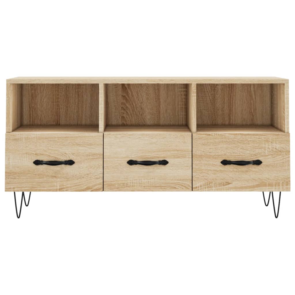 Mobile Porta TV Rovere Sonoma 102x36x50 cm in Legno Multistrato - homemem39