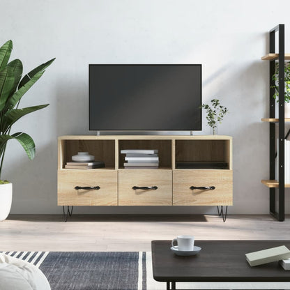 Mobile Porta TV Rovere Sonoma 102x36x50 cm in Legno Multistrato - homemem39