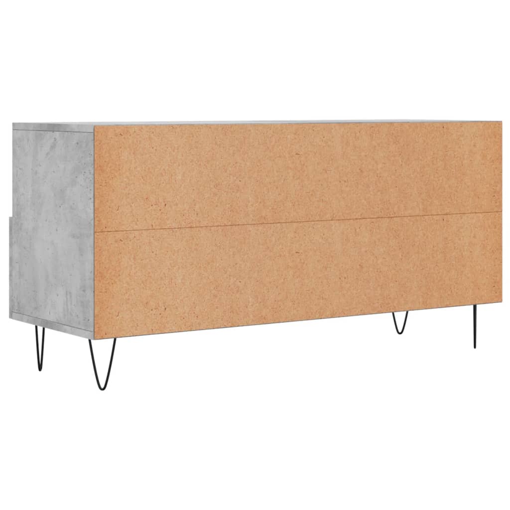 Mobile Porta TV Grigio Cemento 102x36x50 cm Legno Multistrato - homemem39