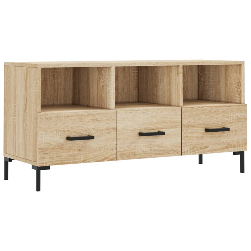 Mobile Porta TV Rovere Sonoma 102x36x50 cm in Legno Multistrato - homemem39