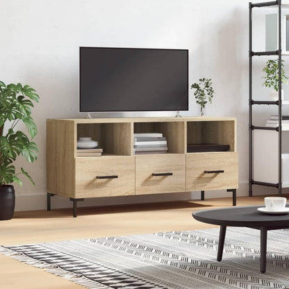 Mobile Porta TV Rovere Sonoma 102x36x50 cm in Legno Multistrato - homemem39