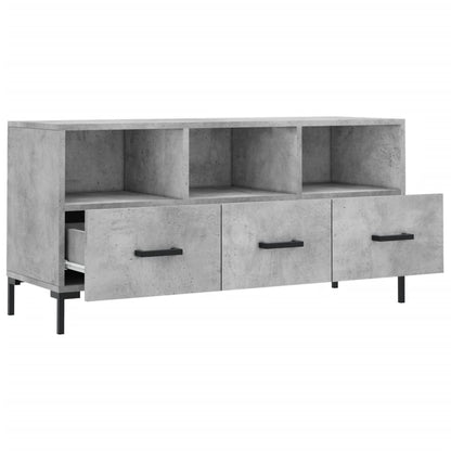 Mobile Porta TV Grigio Cemento 102x36x50 cm Legno Multistrato - homemem39