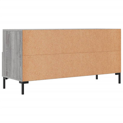 Mobile TV Grigio Sonoma 102x36x50 cm in Legno Multistrato - homemem39