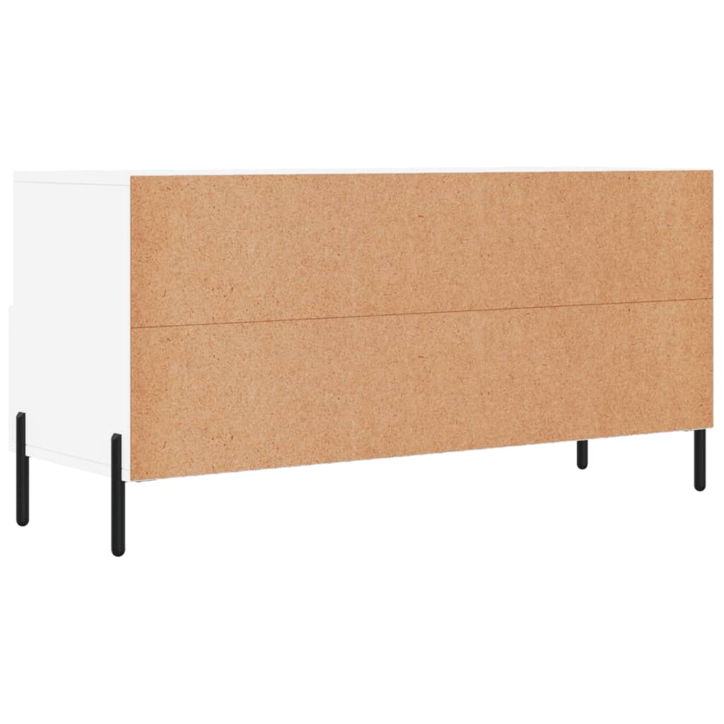 Mobile Porta TV Bianco 102x36x50 cm in Legno Multistrato - homemem39