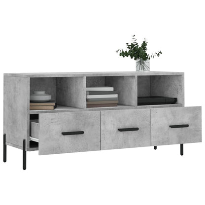 Mobile Porta TV Grigio Cemento 102x36x50 cm Legno Multistrato - homemem39