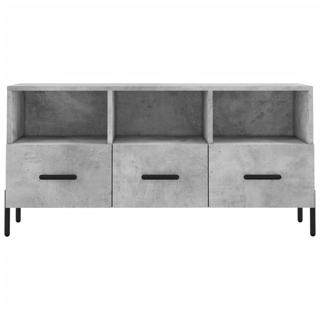 Mobile Porta TV Grigio Cemento 102x36x50 cm Legno Multistrato - homemem39