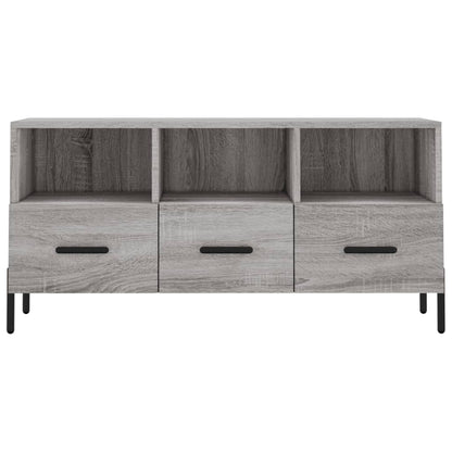 Mobile TV Grigio Sonoma 102x36x50 cm in Legno Multistrato - homemem39