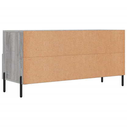 Mobile TV Grigio Sonoma 102x36x50 cm in Legno Multistrato - homemem39