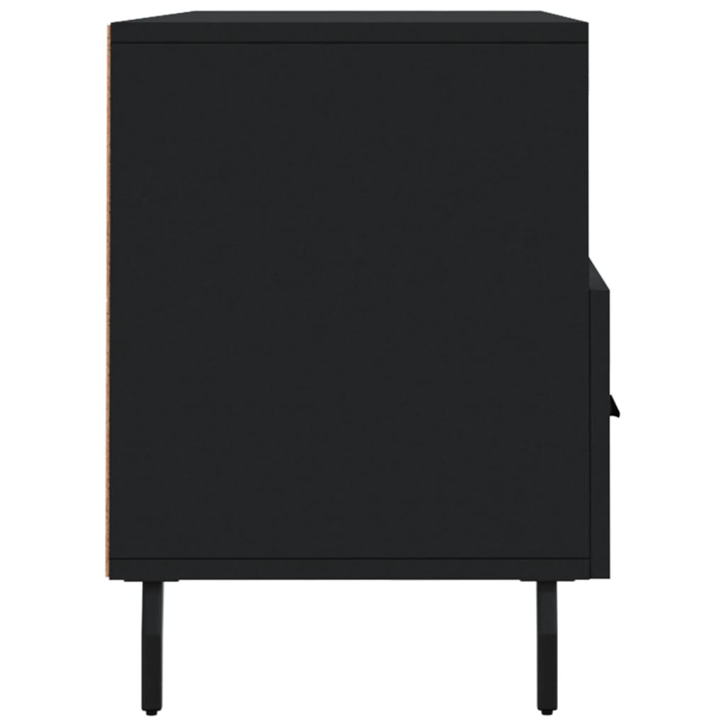 Mobile Porta TV Nero 102x36x50 cm in Legno Multistrato - homemem39