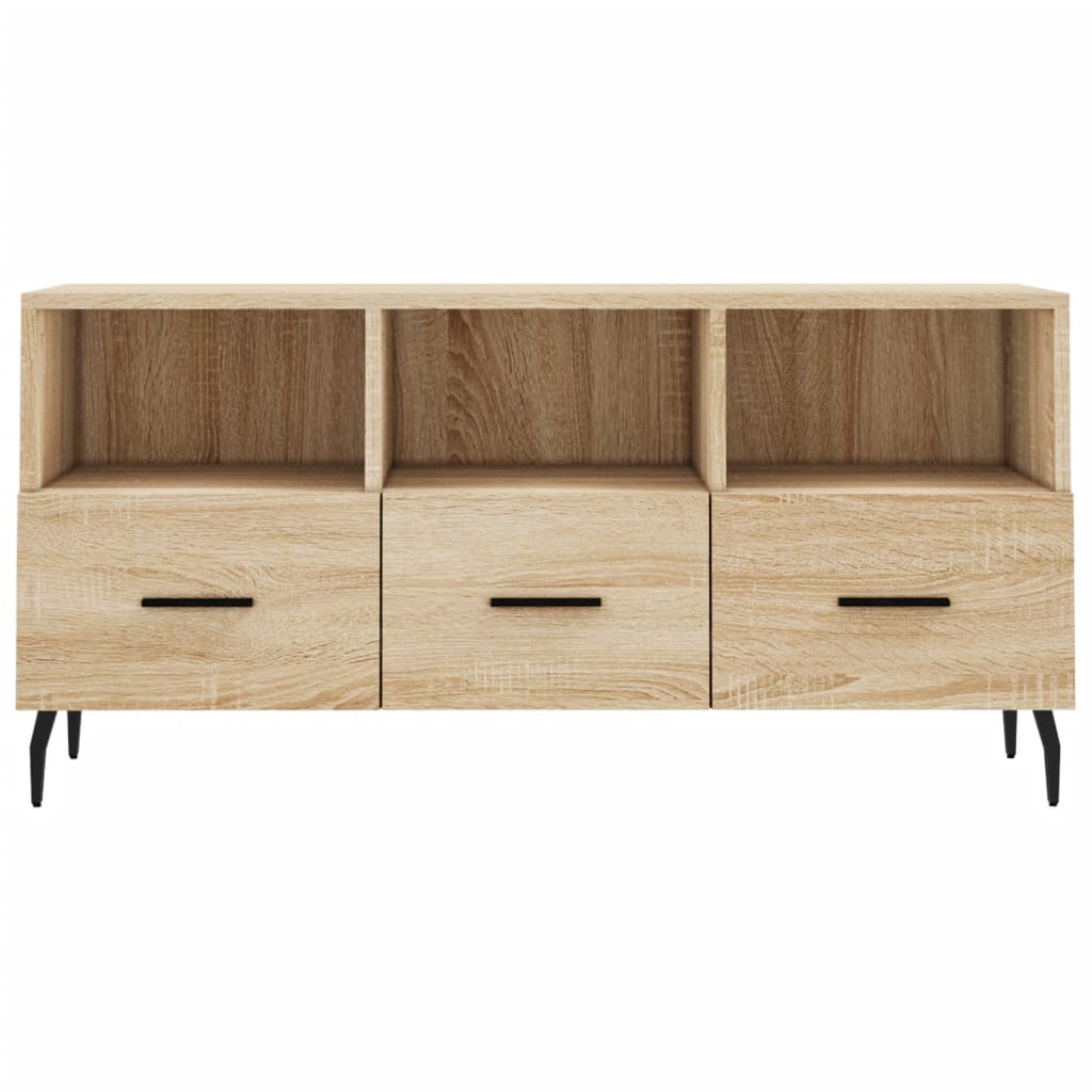 Mobile Porta TV Rovere Sonoma 102x36x50 cm in Legno Multistrato - homemem39