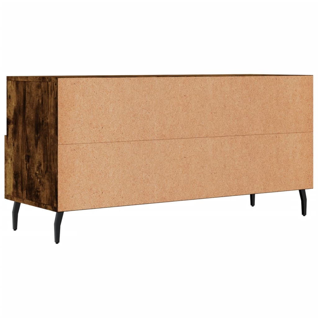 Mobile Porta TV Rovere Fumo 102x36x50 cm in Legno Multistrato - homemem39