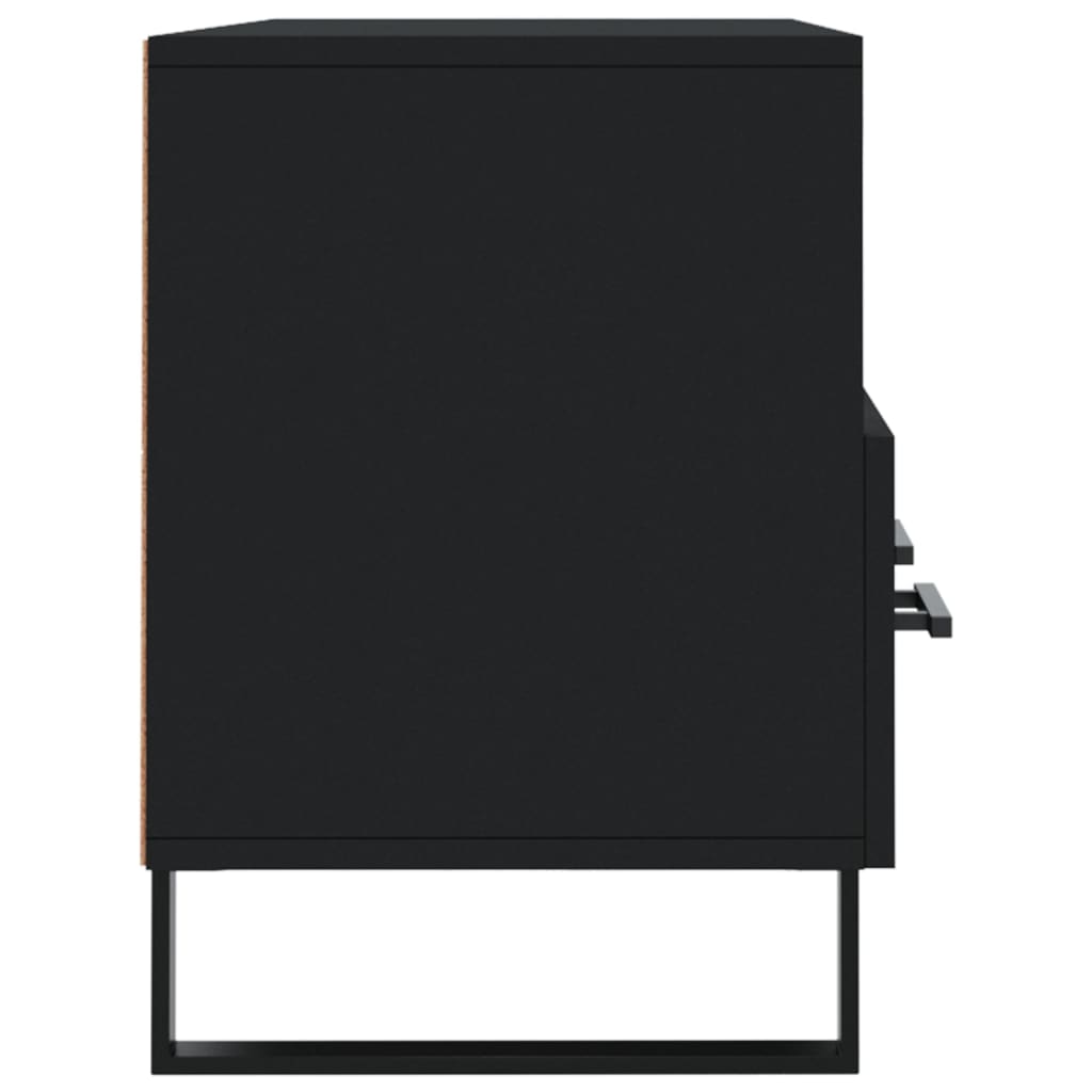 Mobile Porta TV Nero 102x36x50 cm in Legno Multistrato - homemem39