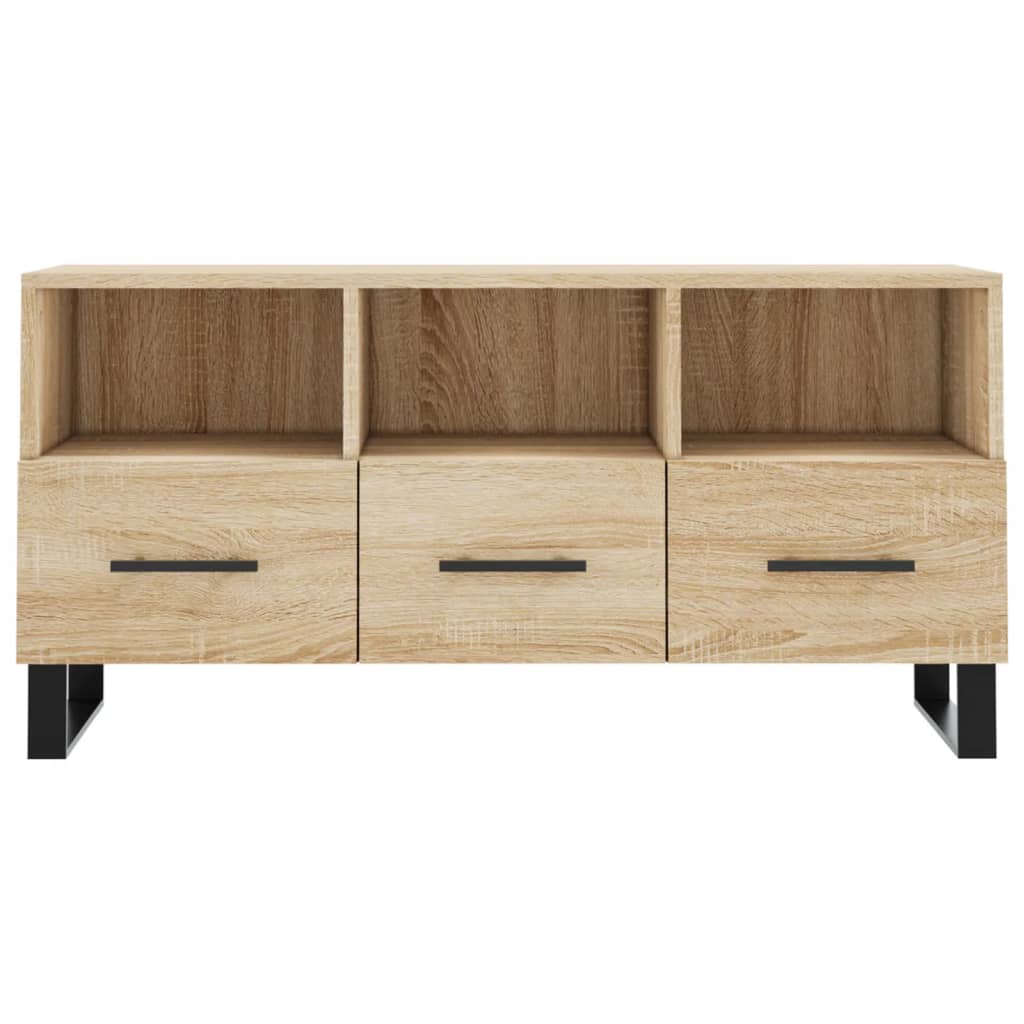 Mobile Porta TV Rovere Sonoma 102x36x50 cm in Legno Multistrato - homemem39