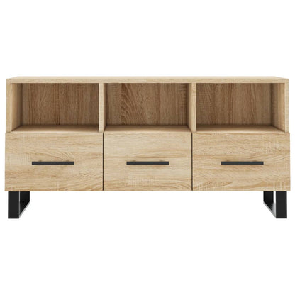 Mobile Porta TV Rovere Sonoma 102x36x50 cm in Legno Multistrato - homemem39