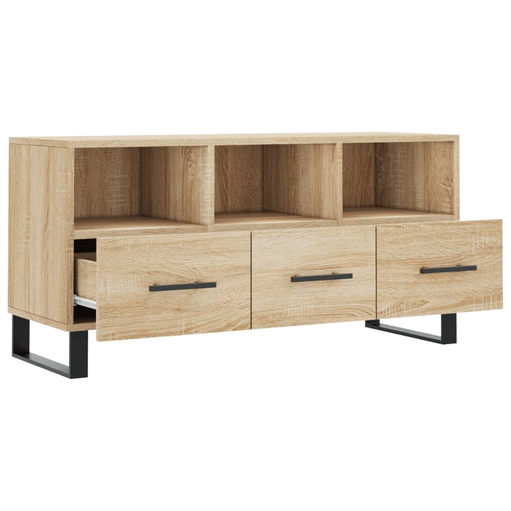 Mobile Porta TV Rovere Sonoma 102x36x50 cm in Legno Multistrato - homemem39