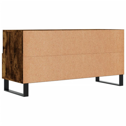 Mobile Porta TV Rovere Fumo 102x36x50 cm in Legno Multistrato - homemem39