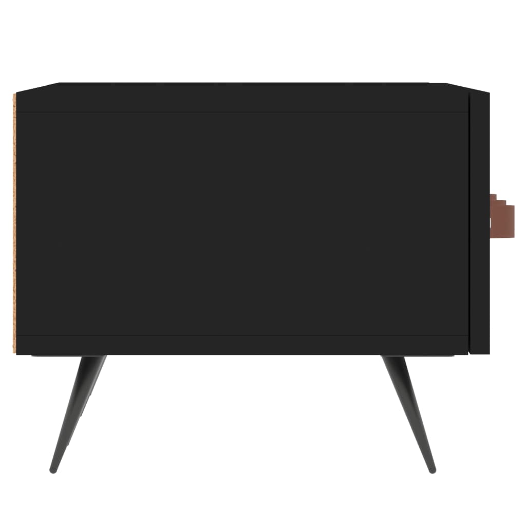 Mobile Porta TV Nero 150x36x30 cm in Legno Multistrato - homemem39