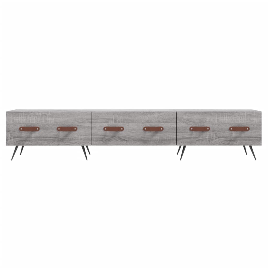 Mobile Porta TV Grigio Sonoma 150x36x30 cm in Legno Multistrato - homemem39